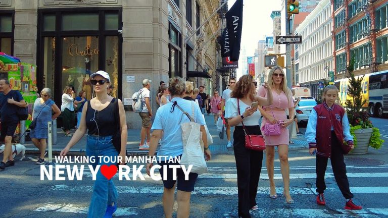 [4K] NEW YORK CITY – Summer Walk Lower Manhattan, Broadway & SoHo, Travel