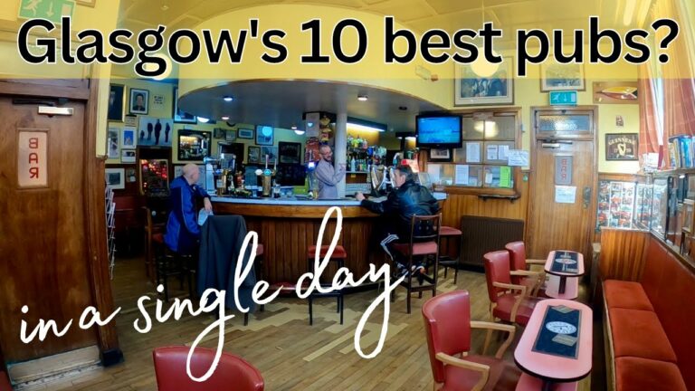 This wasn't as easy as we expected! Visiting 10 iconic Glasgow pubs, all in a single (rainy) day…