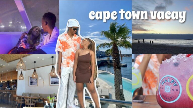 Cape Town vacay w my man 🌴🍹🌊 | Cocktails, The Beach, Yacht Cruise and more!