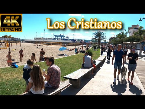 TENERIFE – LOS CRISTIANOS | Watch the Current Scene 😎  Walk through various Places in late Feb 2023