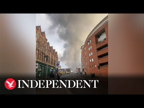 Smoke billows as huge fire breaks out in Birmingham