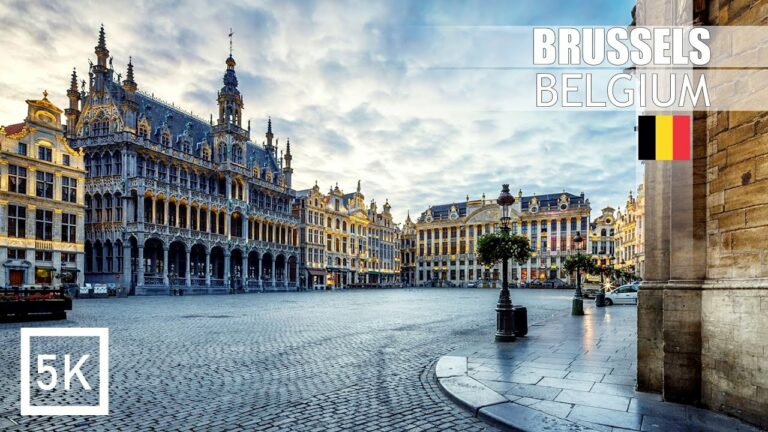 Walking Tour HDR in the Historical Brussels – 5K (Big TV Quality) – Belgium